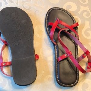 Red sandals